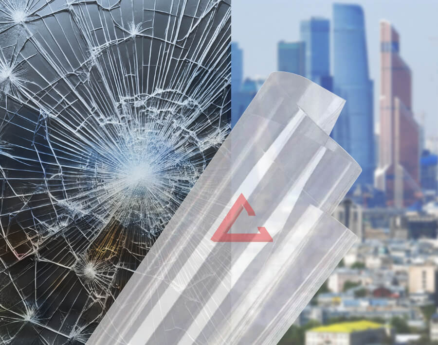 Рулон защитной пленки LUXFIL SAFETY 8 MIL, 200 мкм